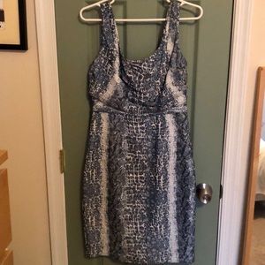 Tahari snake print dress